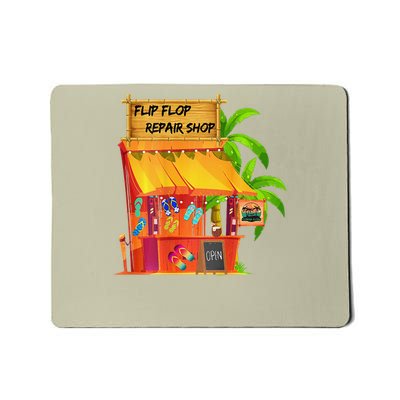 Island Flow flip flop shop Mousepad