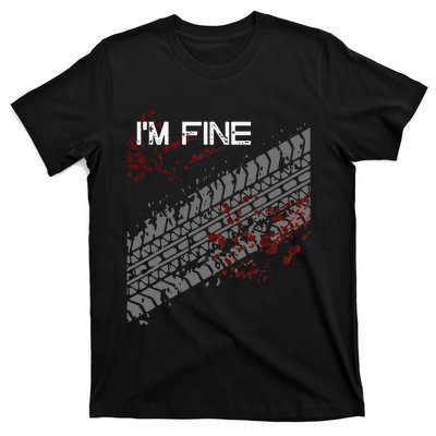 IM Fine Funny Tire Track T-Shirt