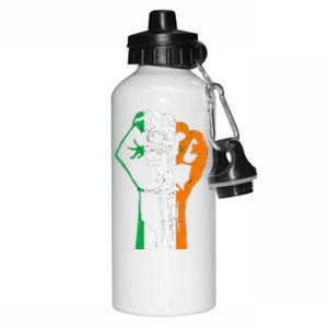 IRISH FLAG FIST RAISED IRELAND SAINT PATRICK'S DAY Aluminum Water Bottle