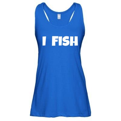 I Fish Fisher Meaningful Gift Ladies Essential Flowy Tank