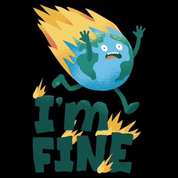 I'm Fine Funny Earth Day Climate Change City Backpack