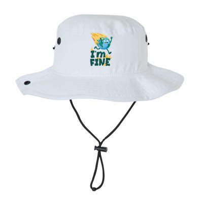 I'm Fine Funny Earth Day Climate Change Bucket Hat