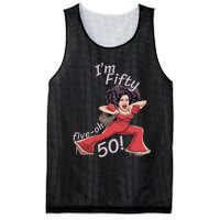 I’M Fifty Fiveoh 50 Funny Sally Kick Lady O’Malley Birthday Mesh Reversible Basketball Jersey Tank