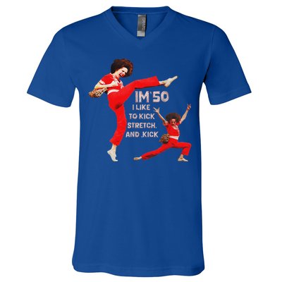 I'm Fifty Five Oh 50  V-Neck T-Shirt