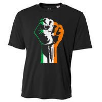 IRISH FLAG FIST RAISED IRELAND SAINT PATRICK'S DAY Cooling Performance Crew T-Shirt