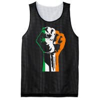 IRISH FLAG FIST RAISED IRELAND SAINT PATRICK'S DAY Mesh Reversible Basketball Jersey Tank