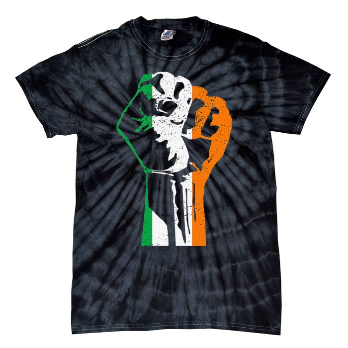 IRISH FLAG FIST RAISED IRELAND SAINT PATRICK'S DAY Tie-Dye T-Shirt