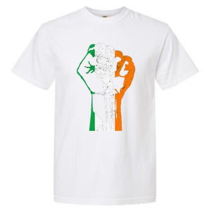 IRISH FLAG FIST RAISED IRELAND SAINT PATRICK'S DAY Garment-Dyed Heavyweight T-Shirt