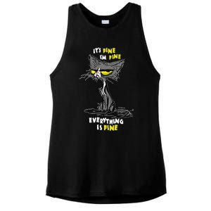 Im Fine Funny Sarcastic Cat Ladies PosiCharge Tri-Blend Wicking Tank