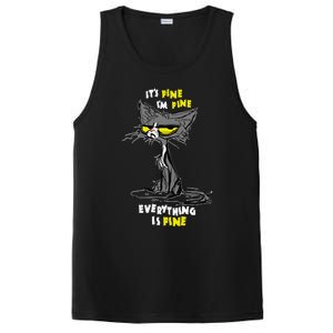 Im Fine Funny Sarcastic Cat PosiCharge Competitor Tank