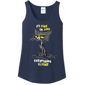 Im Fine Funny Sarcastic Cat Ladies Essential Tank