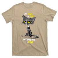 Im Fine Funny Sarcastic Cat T-Shirt