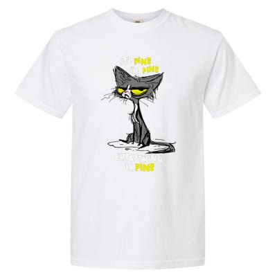 Im Fine Funny Sarcastic Cat Garment-Dyed Heavyweight T-Shirt