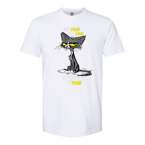 Im Fine Funny Sarcastic Cat Softstyle CVC T-Shirt