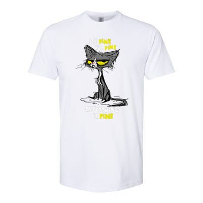 Im Fine Funny Sarcastic Cat Softstyle CVC T-Shirt