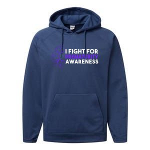 I Fight For Prematurity Awareness Cute Gift Performance Fleece Hoodie