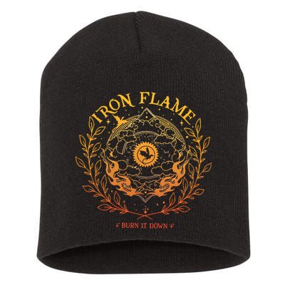 Iron Flame Fourth Wing Rebecca Yarros Dragon Short Acrylic Beanie