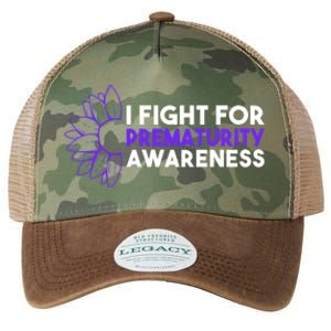 I Fight For Prematurity Awareness Gift Legacy Tie Dye Trucker Hat