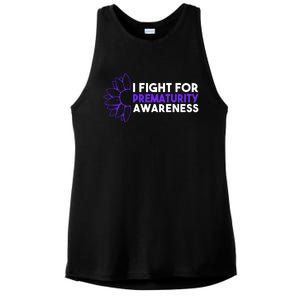 I Fight For Prematurity Awareness Gift Ladies PosiCharge Tri-Blend Wicking Tank