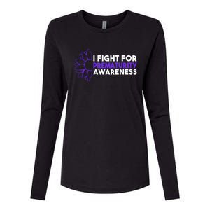 I Fight For Prematurity Awareness Gift Womens Cotton Relaxed Long Sleeve T-Shirt