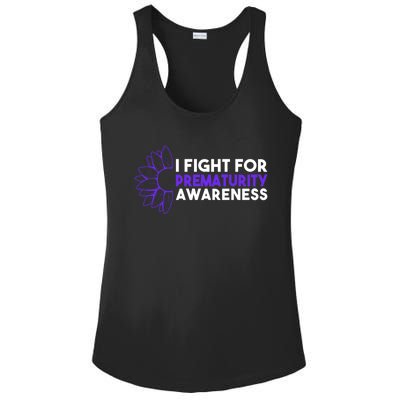 I Fight For Prematurity Awareness Gift Ladies PosiCharge Competitor Racerback Tank