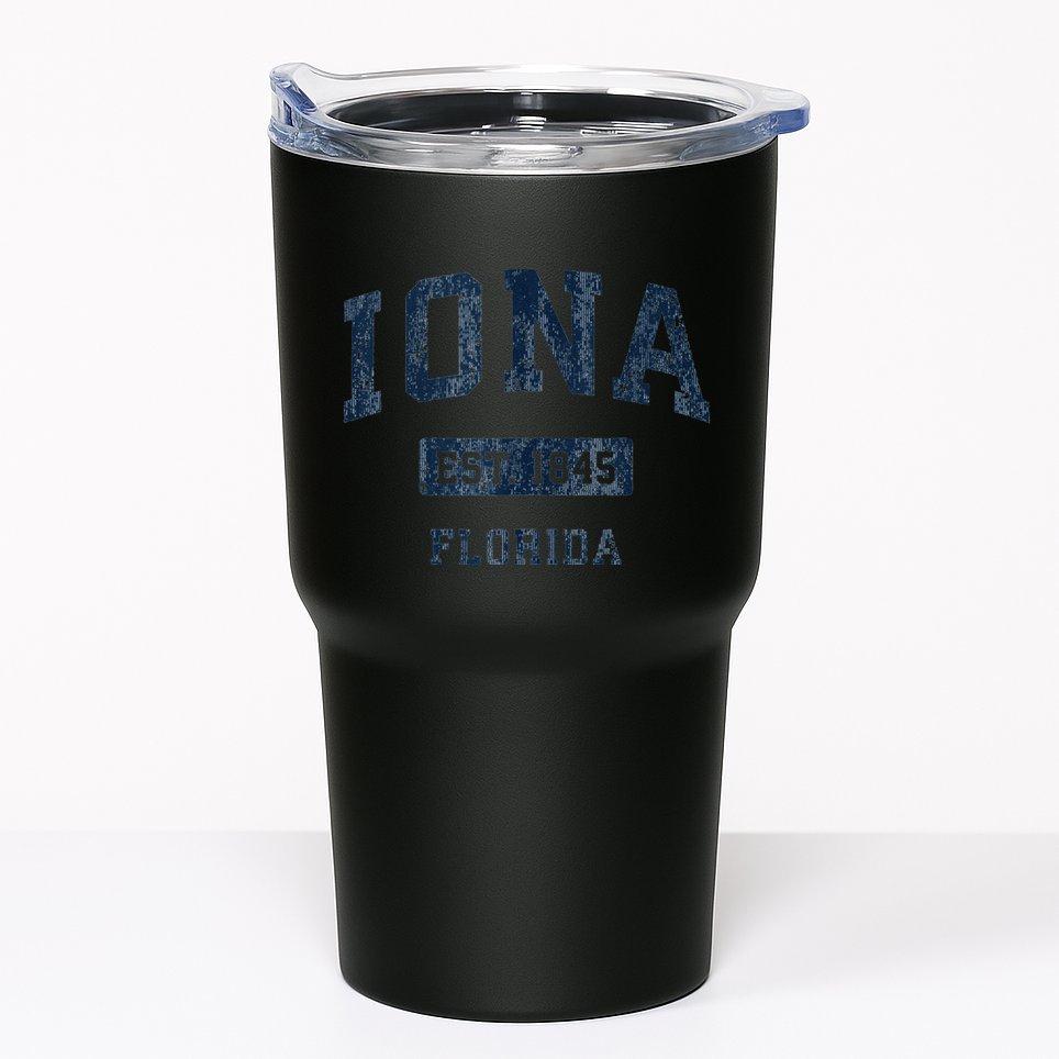 Iona Florida Fl Vintage Established Tumbler