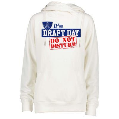 It's Fantasy Football Draft Day, Do Not Disturb Womens Funnel Neck Pullover Hood