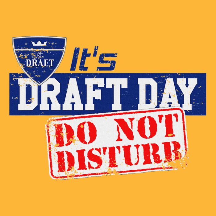 It's Fantasy Football Draft Day, Do Not Disturb Pom Pom 12in Knit Beanie
