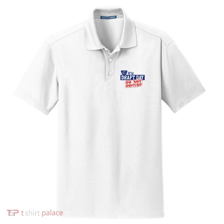 It's Fantasy Football Draft Day, Do Not Disturb Dry Zone Grid Polo