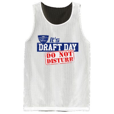It's Fantasy Football Draft Day, Do Not Disturb Mesh Reversible Basketball Jersey Tank