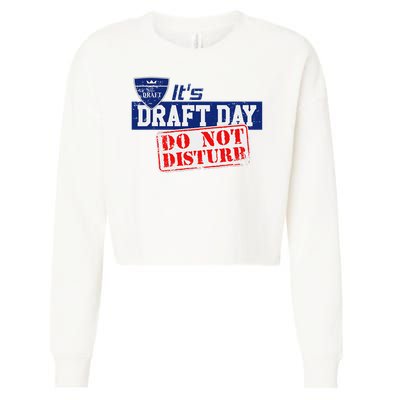 It's Fantasy Football Draft Day, Do Not Disturb Cropped Pullover Crew