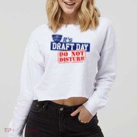 It's Fantasy Football Draft Day, Do Not Disturb Cropped Pullover Crew