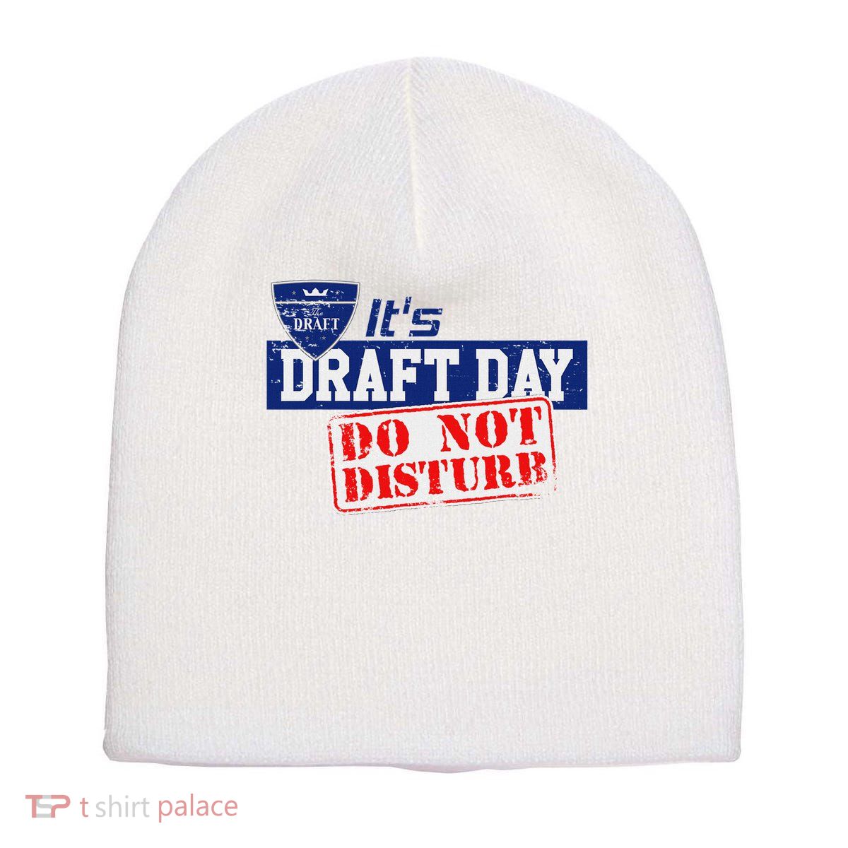 It's Fantasy Football Draft Day, Do Not Disturb Short Acrylic Beanie