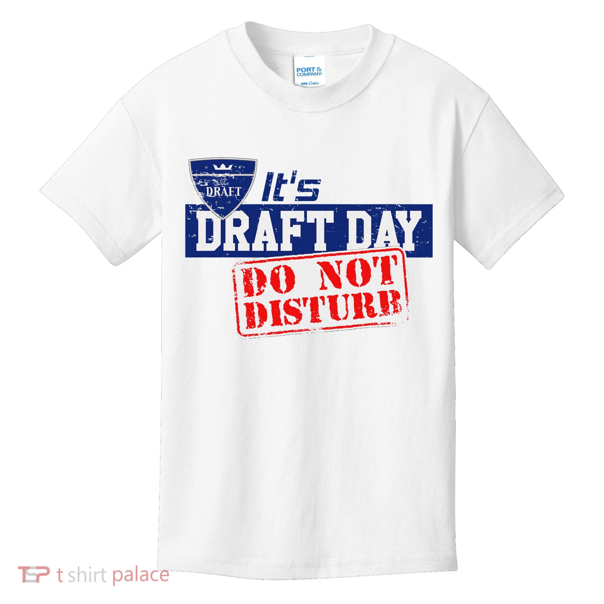It's Fantasy Football Draft Day, Do Not Disturb Kids T-Shirt