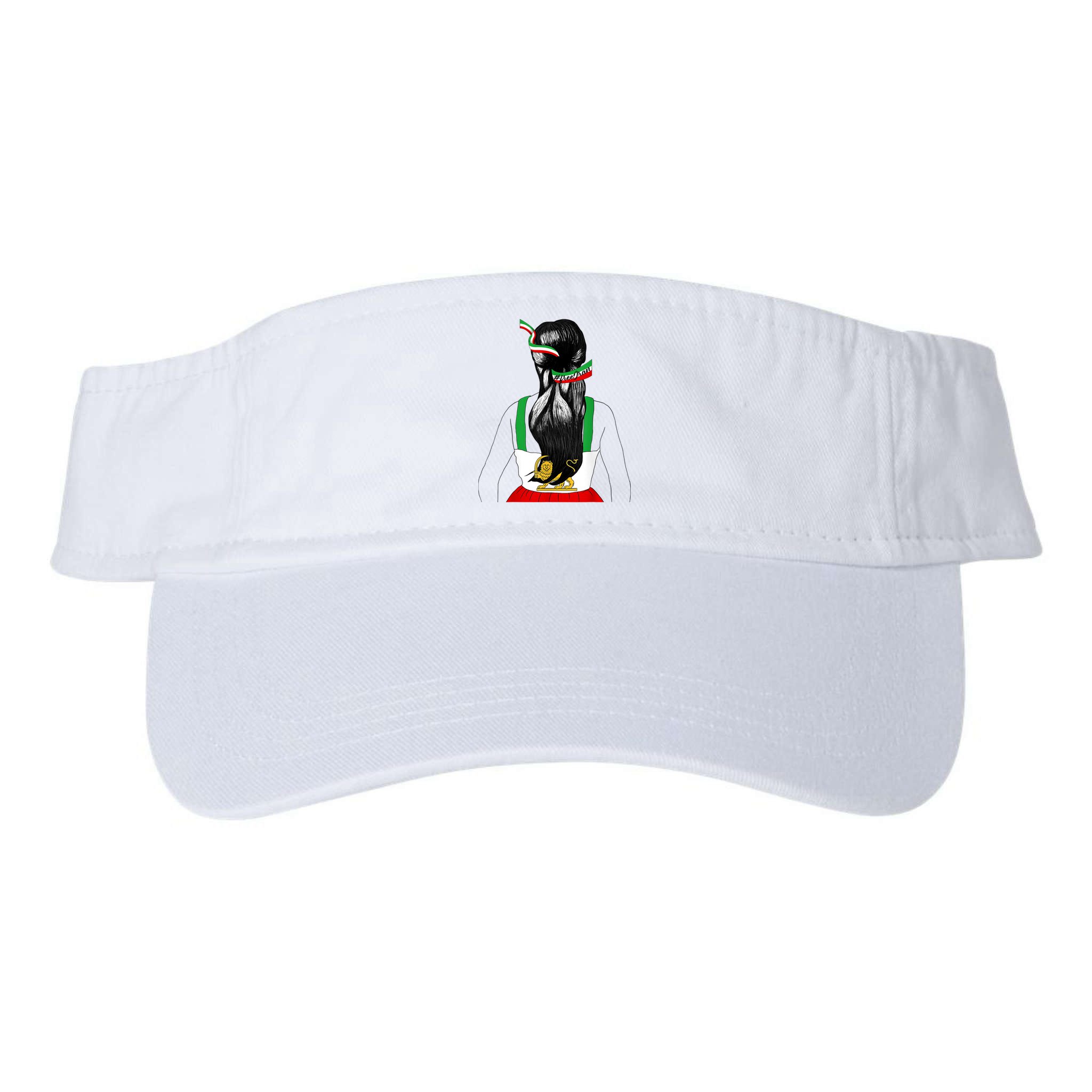 Iranian Flag Female Hair Support Women Of Iran LION SUN FLAG Visor