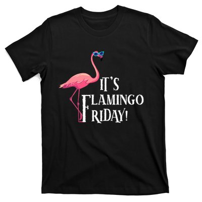 It’S Flamingo Friday Birds Wearing Glasses Bird Lover T-Shirt