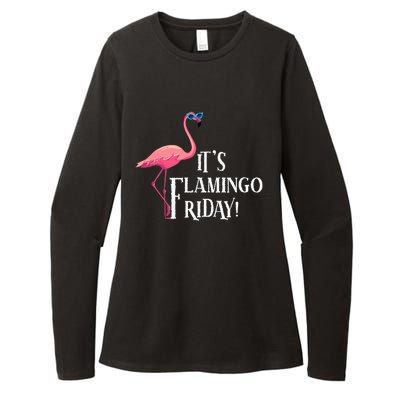 It’S Flamingo Friday Birds Wearing Glasses Bird Lover Womens CVC Long Sleeve Shirt