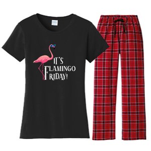 It’S Flamingo Friday Birds Wearing Glasses Bird Lover Women's Flannel Pajama Set