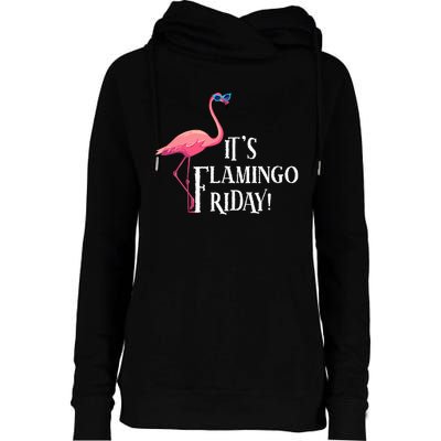 It’S Flamingo Friday Birds Wearing Glasses Bird Lover Womens Funnel Neck Pullover Hood