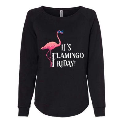 It’S Flamingo Friday Birds Wearing Glasses Bird Lover Womens California Wash Sweatshirt