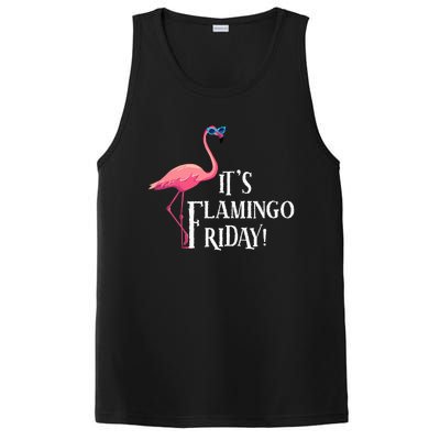 It’S Flamingo Friday Birds Wearing Glasses Bird Lover PosiCharge Competitor Tank