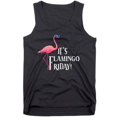 It’S Flamingo Friday Birds Wearing Glasses Bird Lover Tank Top