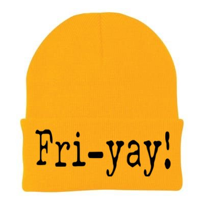 It's Frigiftyay Finally Friday Funny Weekend Vibes Teacher Mom Cute Gift Knit Cap Winter Beanie