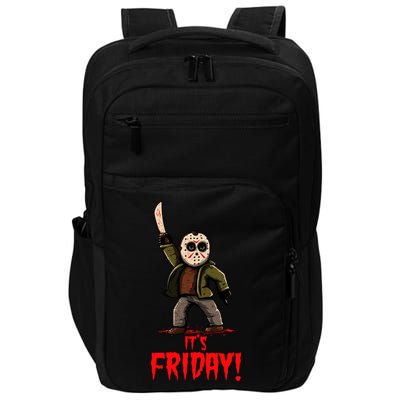It's Friday Funny Halloween Horror Movie Impact Tech Backpack