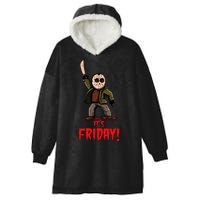 It's Friday Funny Halloween Horror Movie Hooded Wearable Blanket