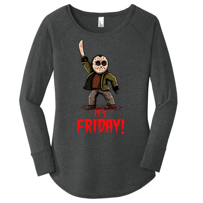 It's Friday Funny Halloween Horror Movie Women's Perfect Tri Tunic Long Sleeve Shirt