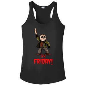 It's Friday Funny Halloween Horror Movie Ladies PosiCharge Competitor Racerback Tank