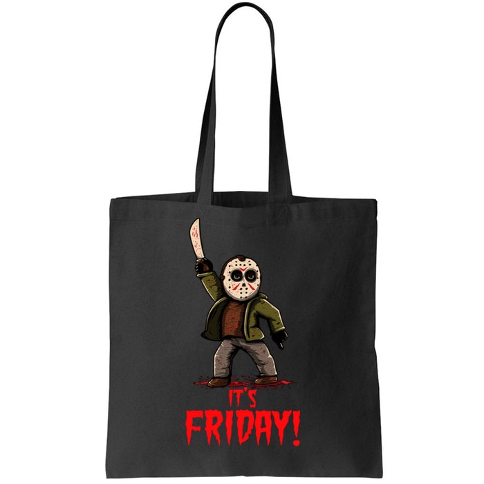 It's Friday Funny Halloween Horror Movie Tote Bag