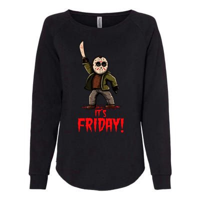 It's Friday Funny Halloween Horror Movie Womens California Wash Sweatshirt