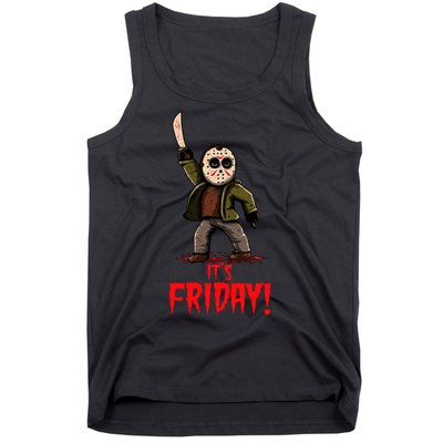 It's Friday Funny Halloween Horror Movie Tank Top